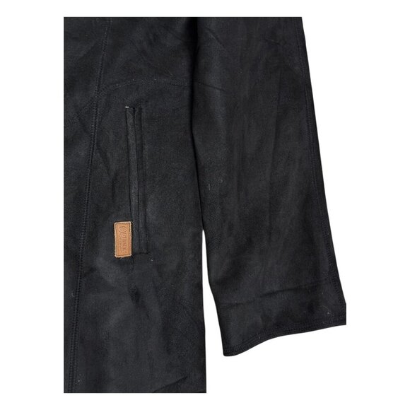 OUTBACK TRADING CO Micro Suede Swing Coat Sherpa Fleece Jacket Womens XL - Picture 7 of 7